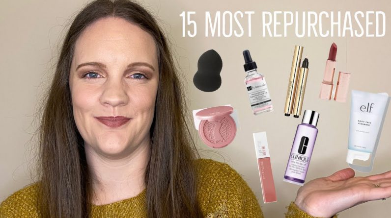 15 MOST REPURCHASED BEAUTY PRODUCTS | Makeup, Skincare & Haircare