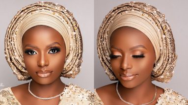 A detailed Nude Bridal Makeup Tutorial | using neutral tones
