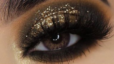 Beautiful smokey eye makeup with golden touch |make-up| #makeup#smokey#beautiful#goldentouch#golden