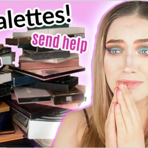 Applying ALL of my PALETTES to my face! OMG!