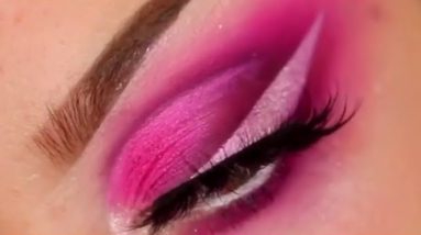 beautiful and gorgeous pink color eye makeup tutorial