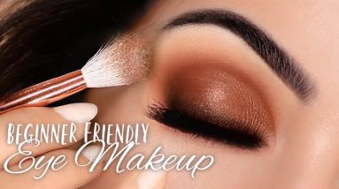 Beginners Eye Makeup Tutorial | How To Apply Eyeshadow | Smokey Spice & Green