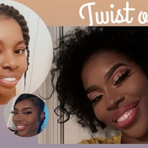 GRWM: Twist out on transitioning hair + makeup tutorial