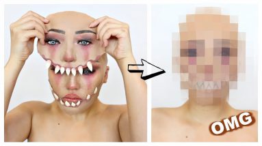 Human to MONSTER Makeup Transformation!!!