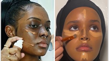 Makeup Tutorial on Dark Skin | 2021 Makeup compilations