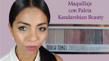 Maquillaje con la Paleta Touch Tones de Kandarshian Beauty