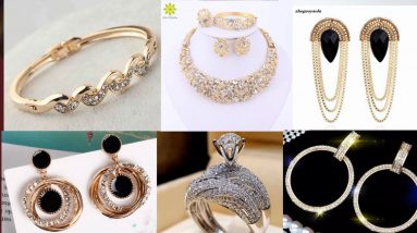 Most beautiful gold jewelry design / latest stylish,modern silver neck, earrings jewelry collection