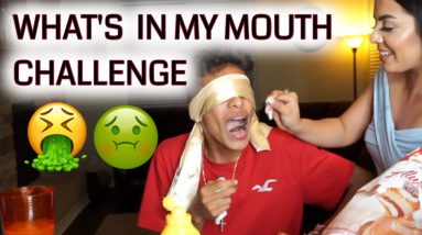 WHAT'S IN MY MOUTH CHALLENGE l Drea Makeup