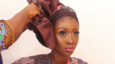 ANKARA TURBAN TUTORIAL | how to tie african head wraps mixed with African prints and rawsilk