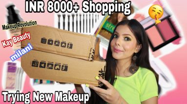 My **HUGE** Nykaa Makeup Haul Worth 8000Rs + Mini Review / Kay Beauty, Milani , Makeup Revolution 😍