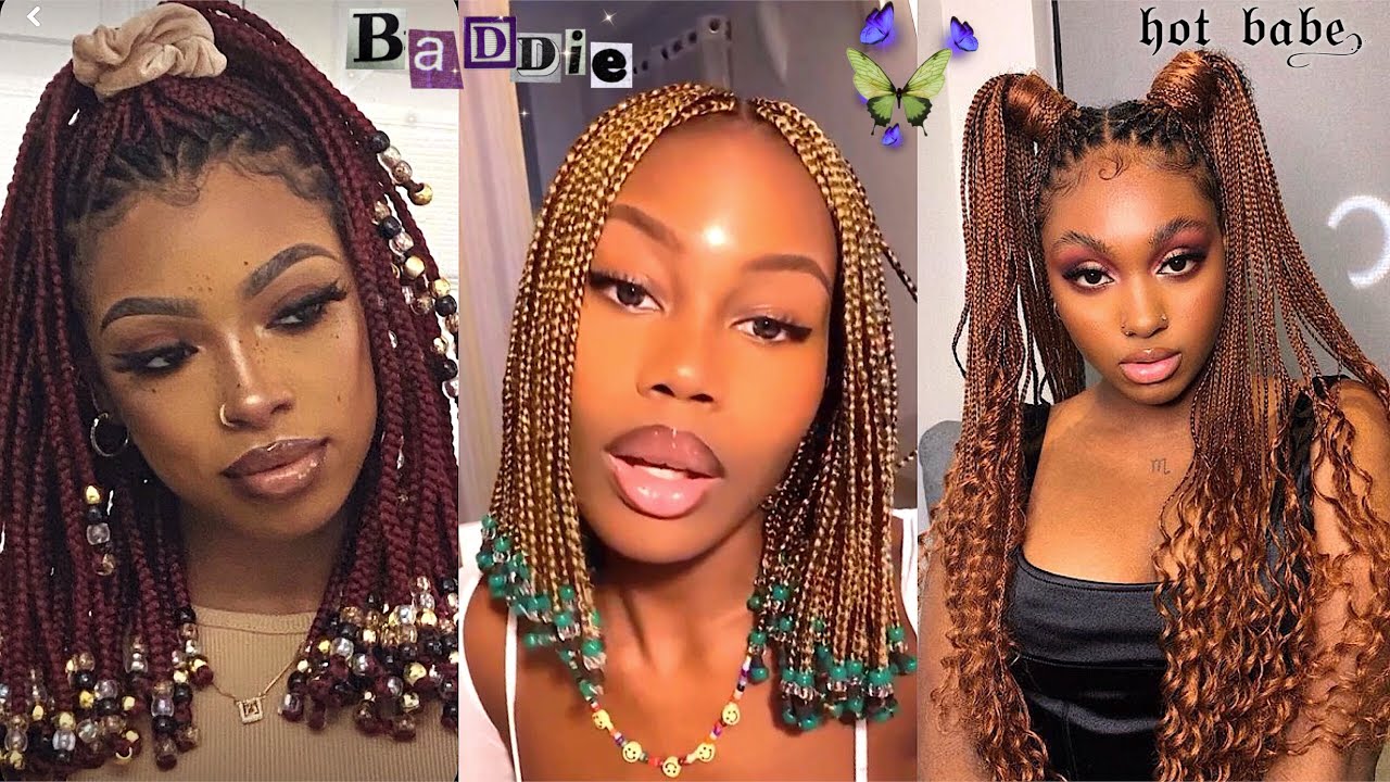 🍭🍬💥beautiful Baddie Braids 💧🌺🌹 How To Do Your Braids 🤎 Braidsgang Braiding