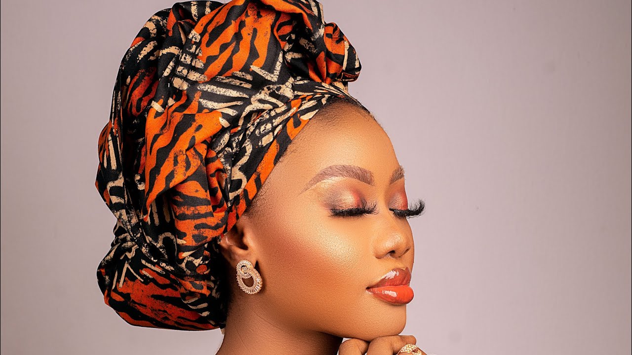 How To Tie Ankara Headtie | How To Tie African Head Wrap Tutorial