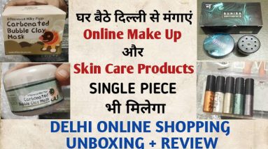 Carbonated Bubble Clay Mask/Flare Charm Eyes Glitter Review/Delhi Online shopping/Sunisa Foundation