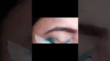 blue and gold eye makeup tutorial #short #partyeyemakeup 10 blue and gold eye makeup tutorial #short #partyeyemakeup