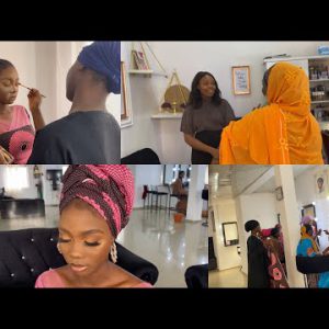 Vlog #3 part 2 Diary of a Nigerian makeup artist | How to tie Ankara turban