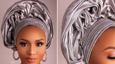 How to tie bridal turban | northern Nigerian bridal turban tutorial | how to tie a turban