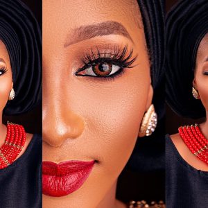 Detailed Nigerian bridal makeup tutorial