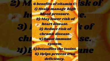 benefits of vitamin C.