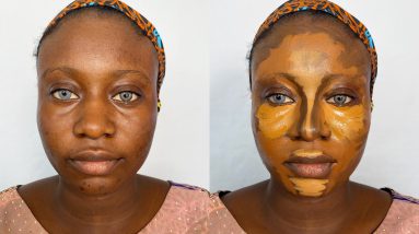 Trying  a new  foundation routine | wow 😳 watch how she was transformed