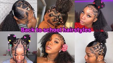 💜Easy Back To School Hairstyles + Slayed Edges 🦄💜 18 💜Easy Back To School Hairstyles + Slayed Edges 🦄💜