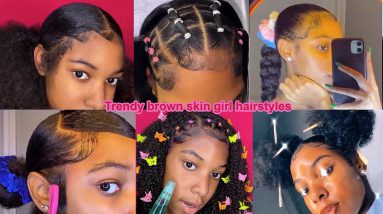 💕👸🏽Brown Skin Girl Back To School Protective Hairstyles 💝❤️‍🔥| New Hairstyles
