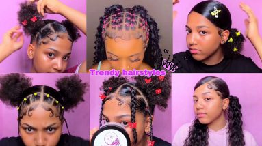 ®️❤️‍🔥TRENDY & Cute Back to School Hairstyle ❤️‍🔥 | baddie certified Natural Hairstyle