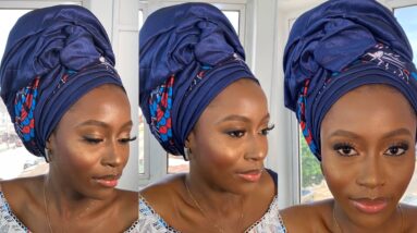 Eid inspired turban tutorial | Ankara and rawsilk turban tutorial 16 Eid inspired turban tutorial | Ankara and rawsilk turban tutorial