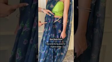 #Hack 2 how to fix organza saree #shorts 12 #Hack 2 how to fix organza saree #shorts