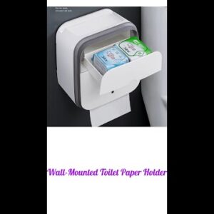 Best Wall-Mounted Toilet Paper Holder ??Smart Wall-Mounted Toilet Paper Holder ?#kitchentools#shorts