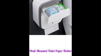 Best Wall-Mounted Toilet Paper Holder ??Smart Wall-Mounted Toilet Paper Holder ?#kitchentools#shorts