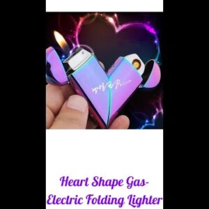 Best Heart Shape Gas-Electric Folding Lighter?Smart Heart Shape Gas-Electric Folding Lighter?#shorts