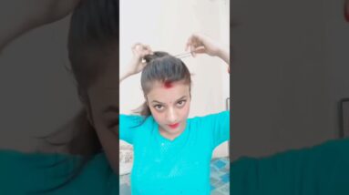 Quick high bun hairstyles #hairstyle #youtubeshorts #shorts