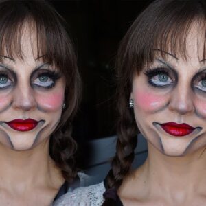 Annabelle halloween makeup tutorial