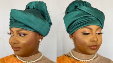 Stylist Turban tutorial using rawsilk 💯