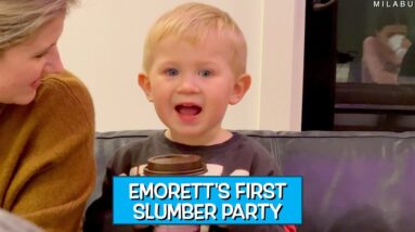 Emorett's First Slumber Party!