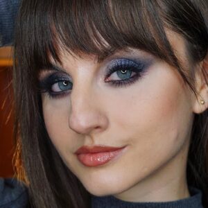 NYE glittery smokey eye makeup tutorial