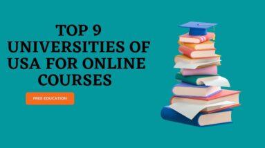 Online Courses in USA || Top 9 universities offering free online Courses.