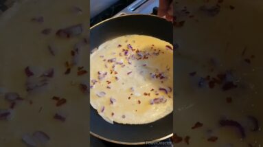 French omelette 🍳 recipe for breakfast #shorts #viralshorts #youtubeshorts #frenchomelette