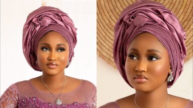 How to tie a quick owambe gele | turban tutorial