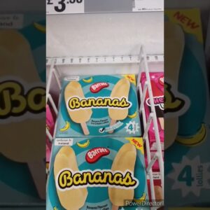 New Barratt Banana Flavour Icecream Lollies available in Iceland😍😋 #shorts #viralshort #tiktok