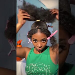 Cute natural hairstyle 💖🥰