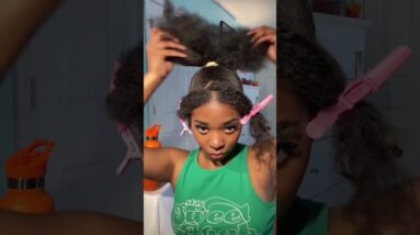 Cute natural hairstyle 💖🥰