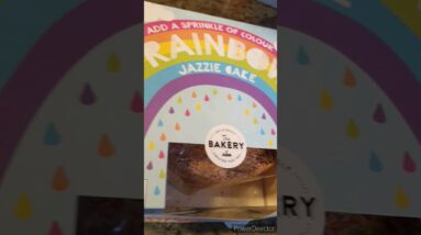 Rainbow cake from ASDA 😋😍 #shorts #viralshort #ytshorts #tiktok #worldwide #cake #asda