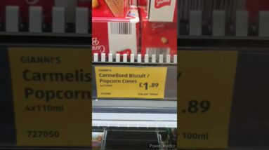 New giannis toffee cones available in Aldi uk🤩😋 #shorts #viralshort #tiktok #ytshort #giannis