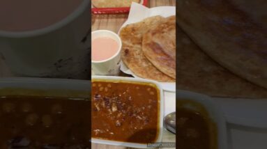 Sunday breakfast pink tea with cholay paratha😋🤩 #shorts #viralshort #tiktok #breakfast