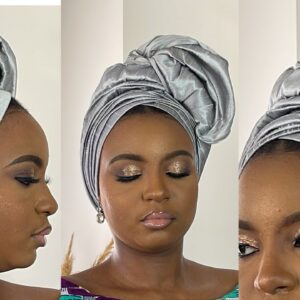 How to tie African head wrap | rawsilk turban tutorial