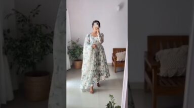 Organza Anarkali set Shop Now #fashion #organza #partywear