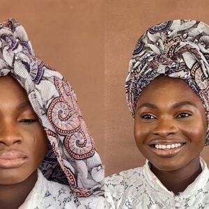 The simplest method of tying Ankara head tie | how to tie a turban | African headscarf tutorial