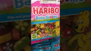 Haribo Gummy bear sweets variety in candy shop😍🤩 #trendingviralshorts #gummybear #trendingshorts