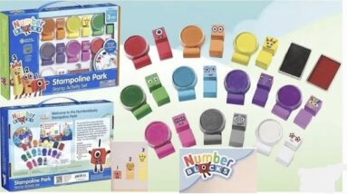 Numberblocks- Stampolines Park activity set Unboxing & review 1-10